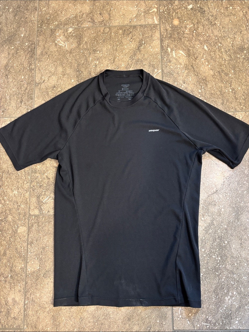 Patagonia Capilene short sleeve baselayer tee, black M
